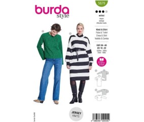 Patron Burda 5679 - Pull - Robe
