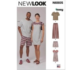 Patron New Look 6805 - Vêtements de nuit unisexes