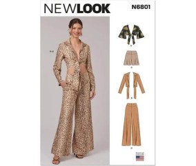 Patron New Look 6801 - Hauts, shorts et pantalons femme