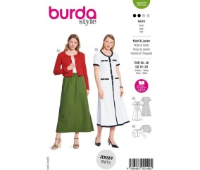Patron Burda 5652 - Robe et cardigan