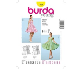Patron Burda 7556 Robe