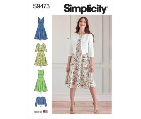 Patron Simplicity 9473 - Robes et veste pour jeunes filles