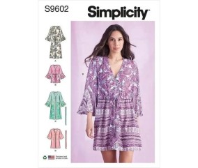 Patron Simplicity 9602 - Caftans et Vestes enveloppantes pour jeunes filles ??