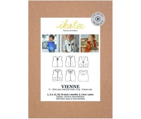 Pochette patron de couture VIENNE Gilet sans manche 1M-4A