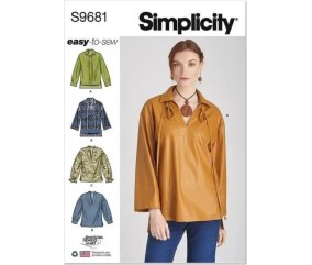Patron Simplicity 9681 - Top et pull-over du 32 au 54 (FR)