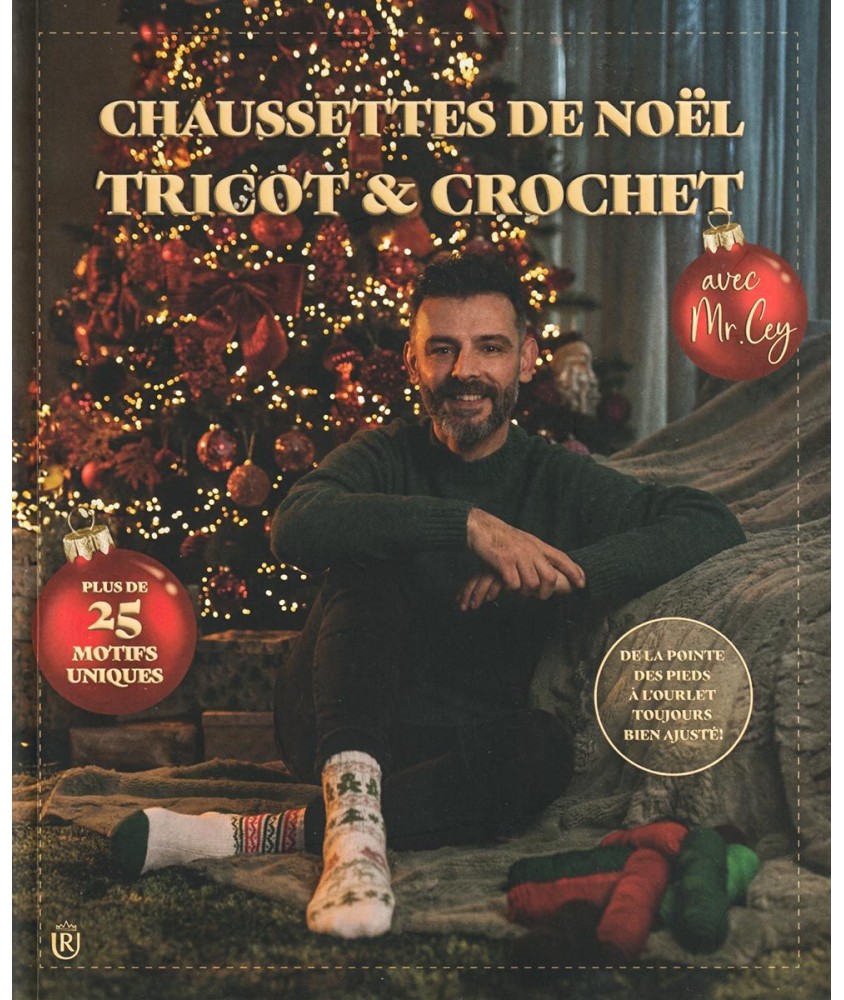 Livre Chaussettes de Noël tricot & crochet Mr. Cey - couverture du livre