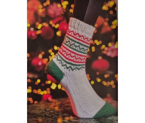 Livre Chaussettes de Noël tricot & crochet Mr. Cey - chaussettes jacquard frises de Noël