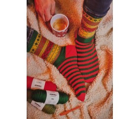 Livre Chaussettes de Noël tricot & crochet Mr. Cey - chaussettes en laine Jawoll