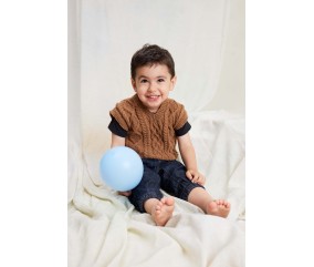 Catalogue Lang Yarns Punto 99 Baby Merino - Pull sans manches Teo