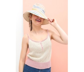 Patron tricot gratuit Débardeur petites bretelles Lily