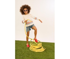 Patron tricot gratuit Pull raglan rayé Colas