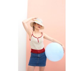 Patron Débardeur petites bretelles Lily Bergère de France, autre coloris