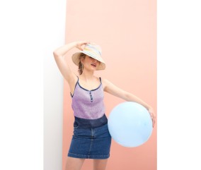 Patron Débardeur petites bretelles Lily Bergère de France, autre coloris