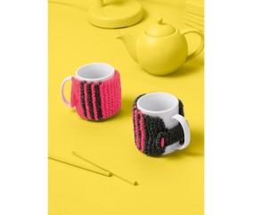 Patron tricot Le cache mug Aline - Bergère de France