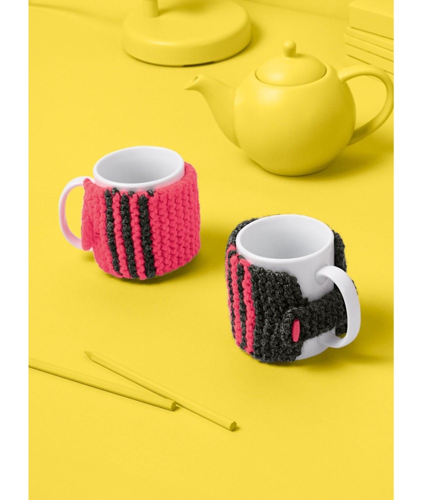 Patron tricot Le cache mug Aline - Bergère de France