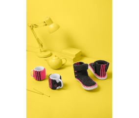 Patron Le cache mug Aline Bergère de France, coloris Rose Fluo