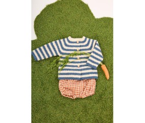 Patron crochet gratuit Gilet rayé au crochet Edouard