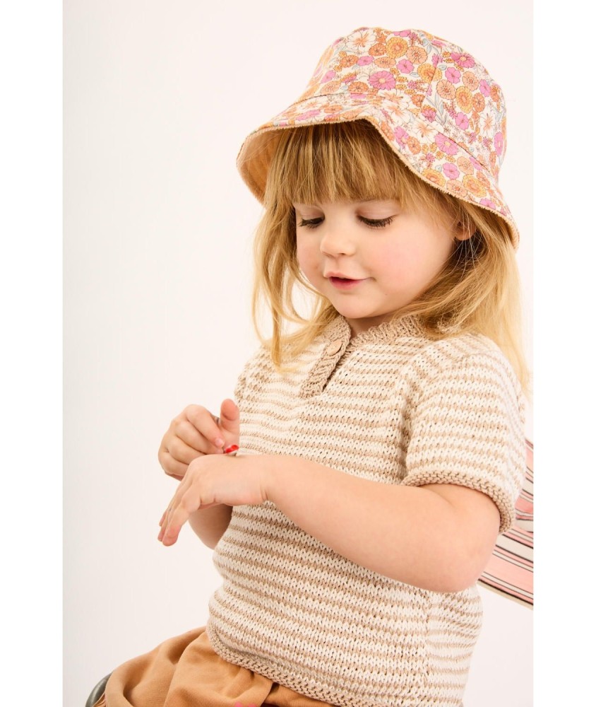 Patron tricot gratuit Pull rayé manches courtes Cyril
