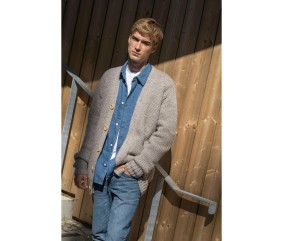 Patron tricot gratuit Gilet long fin homme Brad
