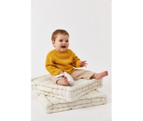 Patron crochet gratuit Pull raglan boutonné Capucine