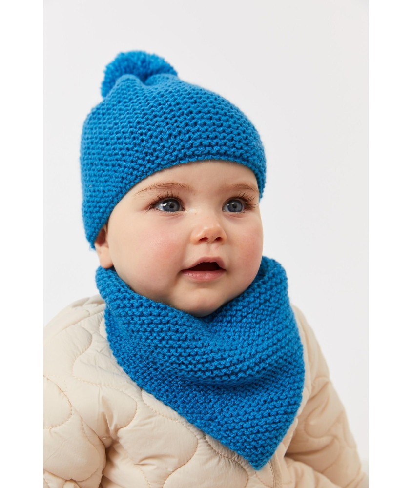 Patron tricot gratuit Bonnet et bandana Billy