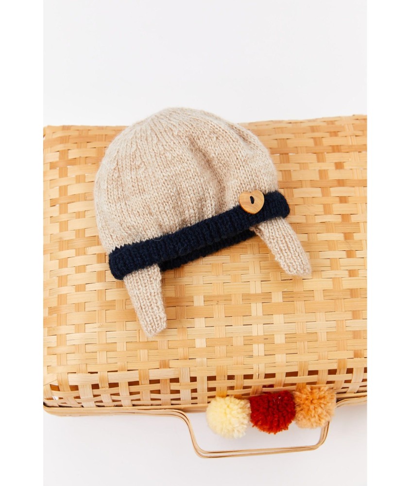 Patron tricot gratuit Bonnet cache oreilles Ben