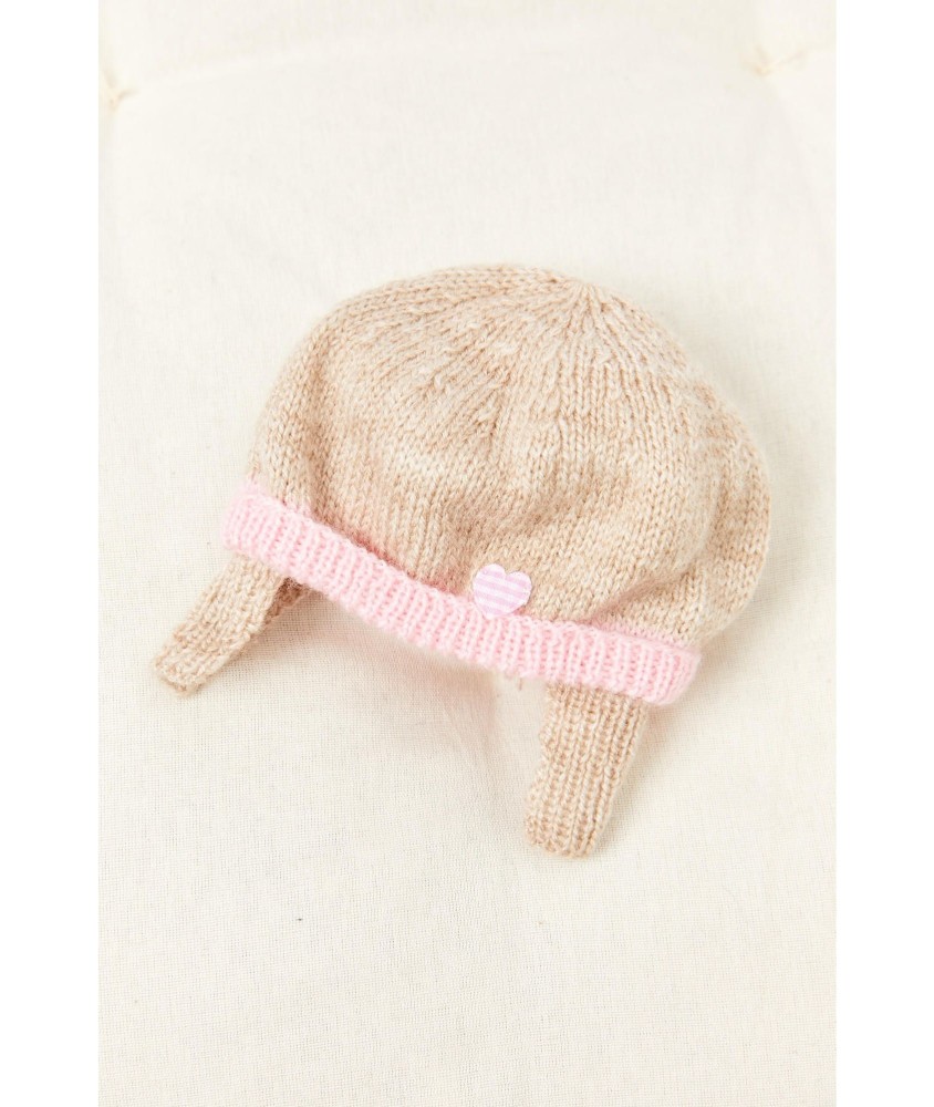 Patron tricot gratuit Bonnet cache oreilles Bess