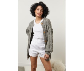 Patron tricot gratuit Veste à torsades Isabelle
