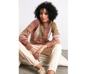 Patron tricot gratuit Pull jacquard fantaisie Leslie