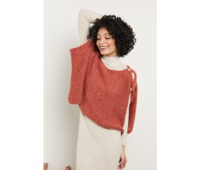 Patron tricot Poncho léger Flora - Bergère de France