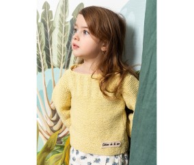 E-MODELE FILLE - PULL AU POINT MOUSSE ELOISE - BERGÈRE DE FRANCE