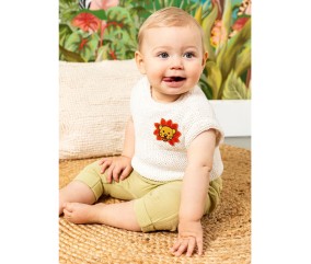 E-MODELE BÉBÉ - PULL SANS MANCHES CONSTANCE - BERGÈRE DE FRANCE