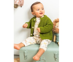 Patron tricot gratuit Gilet raglan à poches Célestin
