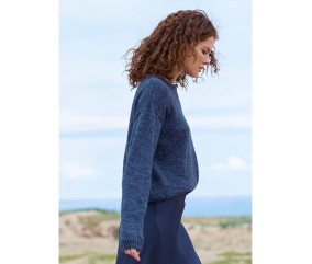 E-MODELE FEMME - PULL JERSEY COL ROND MANCHES DROITES CAMÉLIA - BERGÈRE DE FRANCE