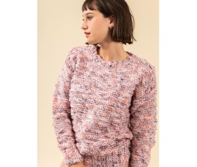 Patron tricot gratuit Pull col rond Kaitlin