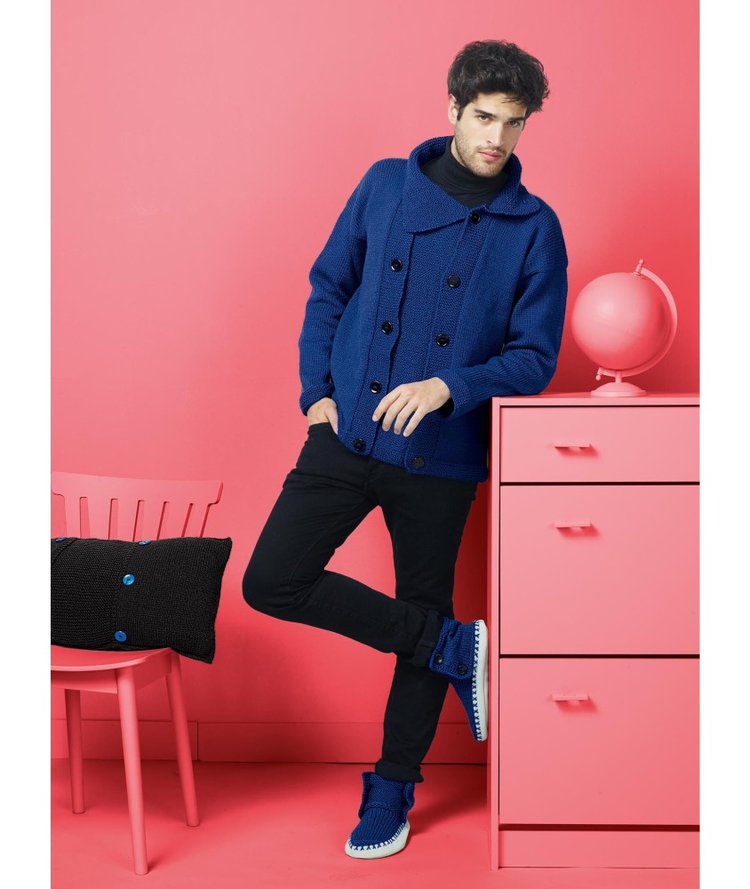 Patron tricot gratuit Le pull effet gilet Sabri
