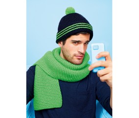 Patron tricot gratuit Le bonnet pompon Briac