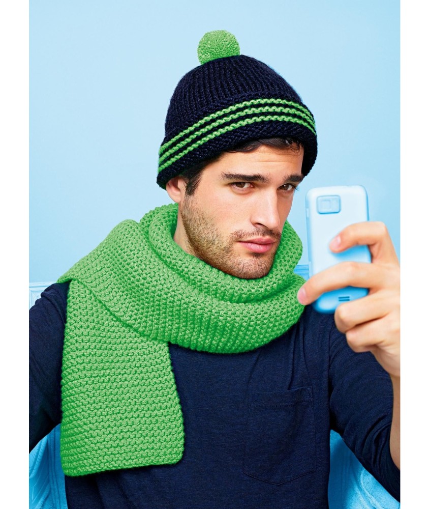 Patron tricot gratuit Le bonnet pompon Briac