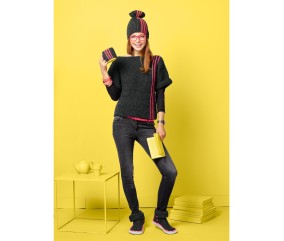 Patron tricot gratuit Le pull manches courtes Alexane