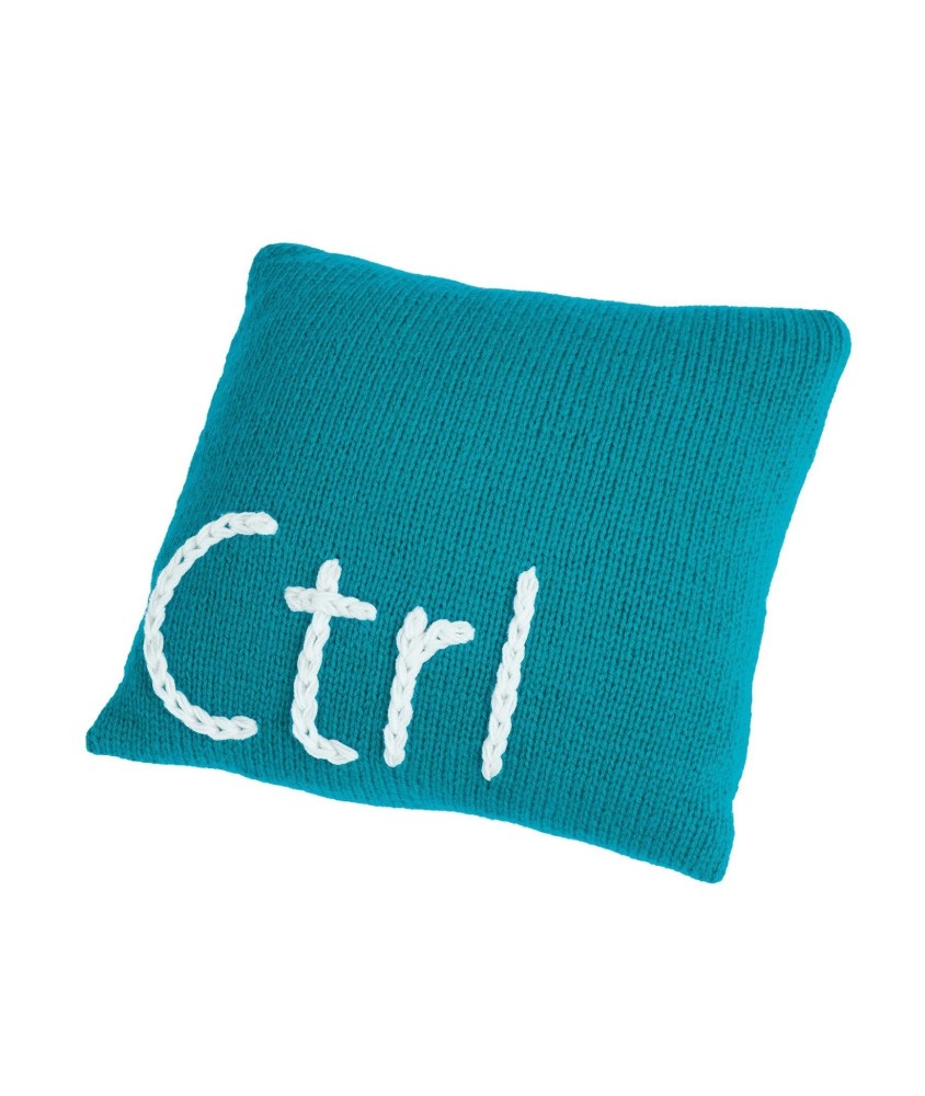 Patron tricot Coussin vert Brent - Bergère de France
