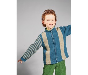 Patron tricot Veste zippée Simon - Bergère de France