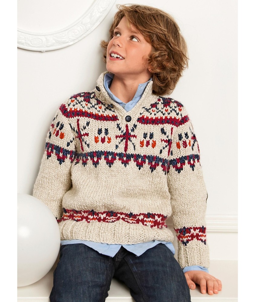 Patron tricot Pull Anael - Bergère de France