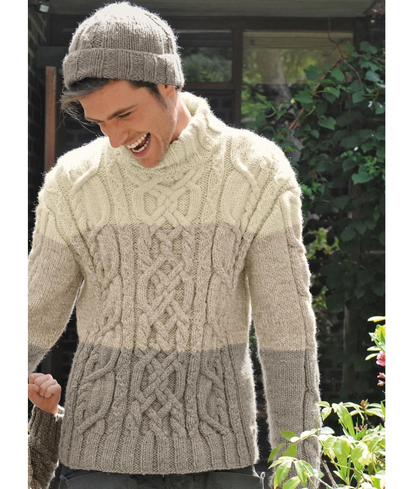 Patron tricot Pull Arnauld - Bergère de France