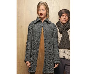 Patron tricot Veste longue Adel - Bergère de France