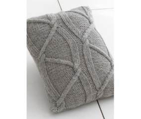 Patron tricot Coussin grège Alba - Bergère de France