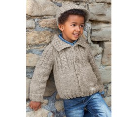 Patron tricot gratuit Veste et casquette Antoine