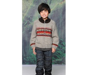 Patron tricot gratuit Blouson zippé Antoine