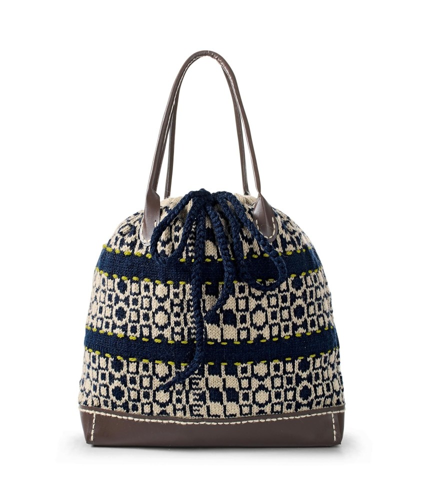 Patron crochet gratuit Sac Jacquard "hello" Silvana