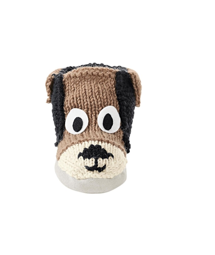 Patron tricot gratuit Chaussons "chien" Silvio