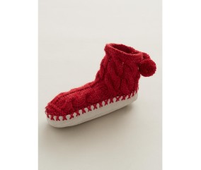 Patron tricot gratuit Chaussons torsadés enfant Suzon
